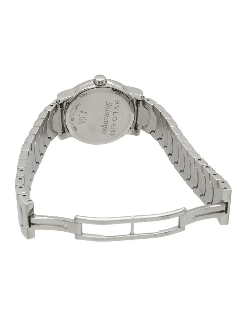 Bvlgari Solotempo Watch Date Black Quartz Solo Tempo
